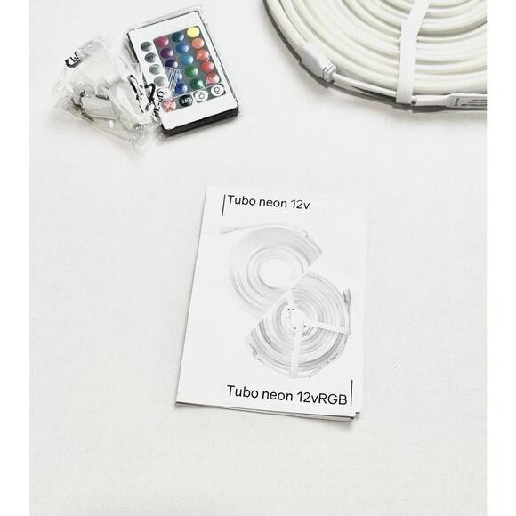 Tubo LED Strip Lights Neon 12vRGB White Silicone Waterproof 16 Colors Remote - Picture 3 of 8